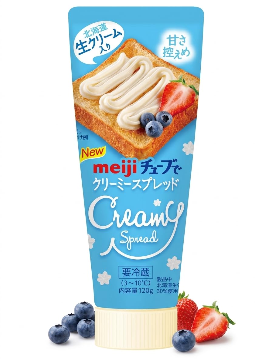 Amazon | 【4個セット】明治チューブでクリーミースプレッド | ノー