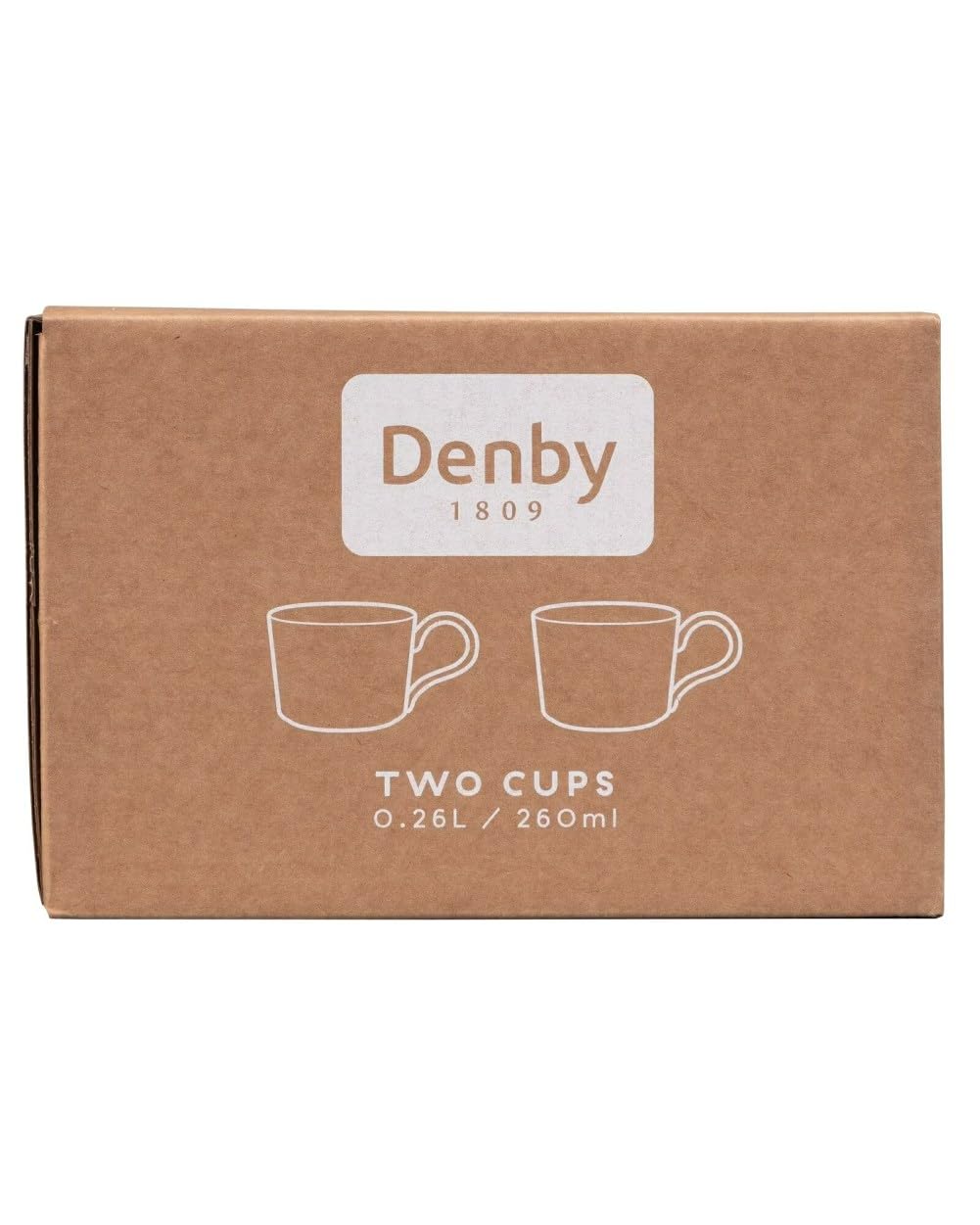 Denby Halo Brew tea/Coffee Cup 260ml Set of 2, White/Off-white, L 12.5cm W 9cm D 7cm - Image 4
