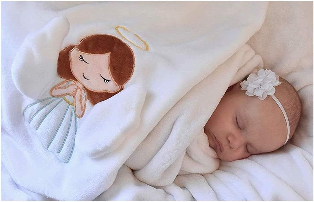 Unique Super Soft Cuddly Children's Angel Baby Blanket with