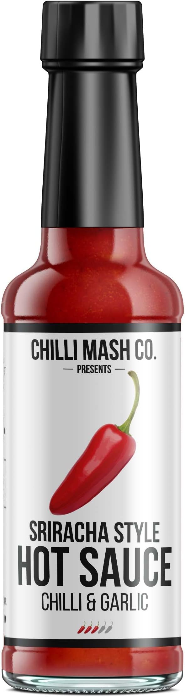 – Sriracha Style Hot Sauce 150ml - Chilli Mash Co - Vegan Chilli and Garlic Traditional Thai Sriracha Sauce with Scotch Bonnet Chillies