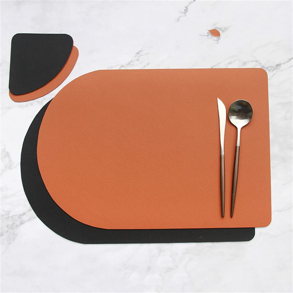 Tapis de table isolé en PU imperméable pour dîner chic