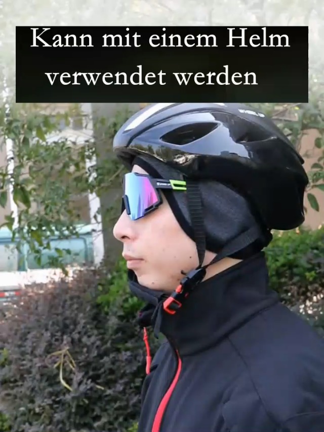 Fahrradhelm-Basis-Mtze Winter  Warme Winddichte Helm-Unterziehmtze Fr  Radfahren & Skifahren