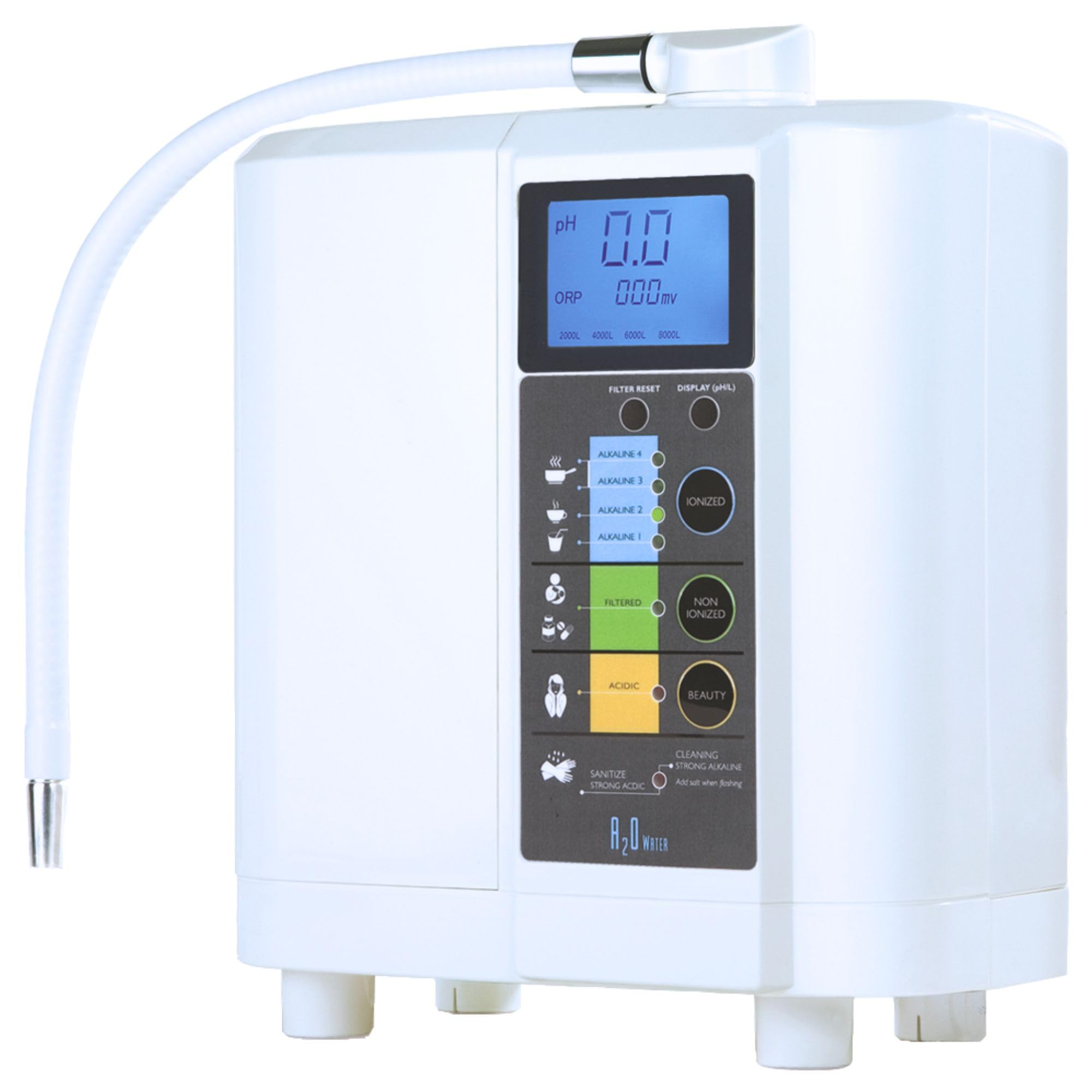 A2O Water Ionizer MX 99 Provides 5 Types of Water pH 8 5 9 5 Alkaline Water Ph