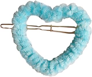 Horquillas estéticas para el pelo, horquillas multiforma, de felpa, color caramelo, para adolescentes y mujeres