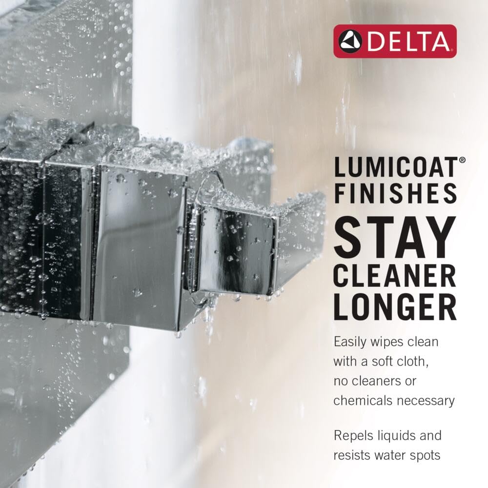 Delta 2-Setting Brushed Gold Wall Mount Handheld Shower Head with