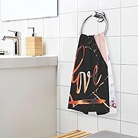 Vista 40 de Hand Towels for Bathroom,Set of 2,Grey and Yellow Abstract Art Painting,Soft Absorbent Small Bath Towel Kitchen Dish Guest Towel Home Decor