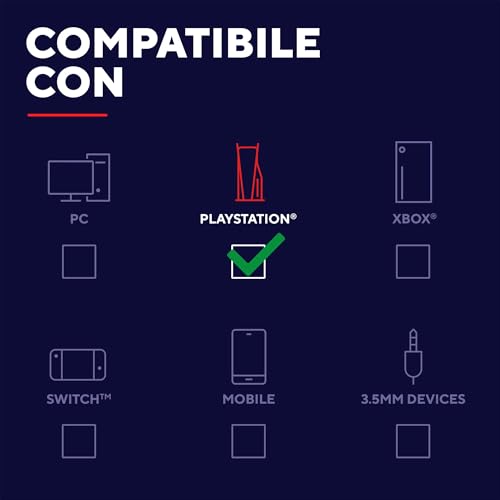 GXTrust 415PS Zirox Cuffie Gaming Leggere per PlayStation 5 con Driver da 50 mm, Jack Audio 3.5 mm, Cavo 1,2 m, Archetto Regolabile, Cuffie PS5 con Microfono Over-Ear - Bianco - Cuffia gaming - Immagine 6