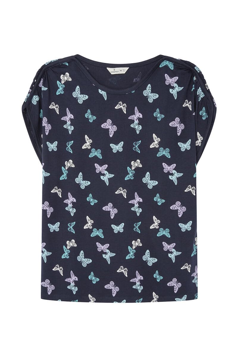 Springfield Women's Bohemian T-Shirt, Navy 1, M