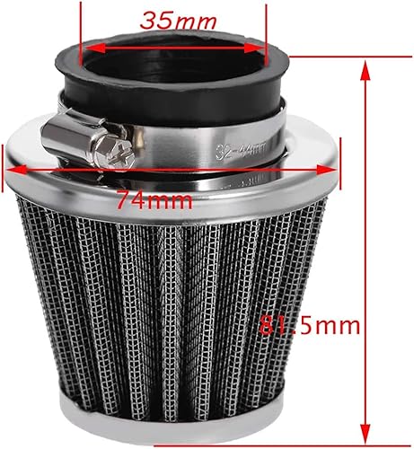 Miniatura 7 de SHIQING - Carburador ATV PZ19 y filtro de aire de 1.378 in de repuesto para 50 cc, 70 cc, 80 cc, 90 cc, 110 cc, 125 cc, ATV Dirt Pit Bike Taotao con