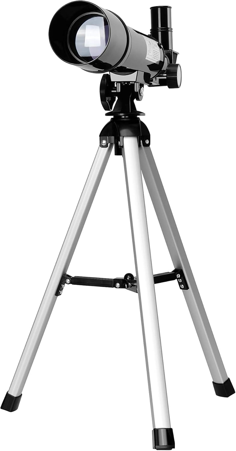 Coleman 360x50 Refractor Telescope Kit with Heavy-Duty Carrying Case, C36050 - Deep Space Black