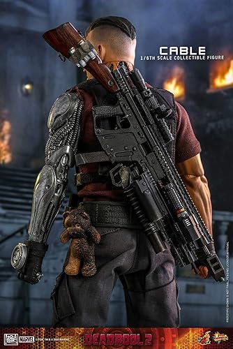 Miniatura 5 de Hot Toys Marvel Comics Deadpool - Figura coleccionable de 2 cables a escala 16