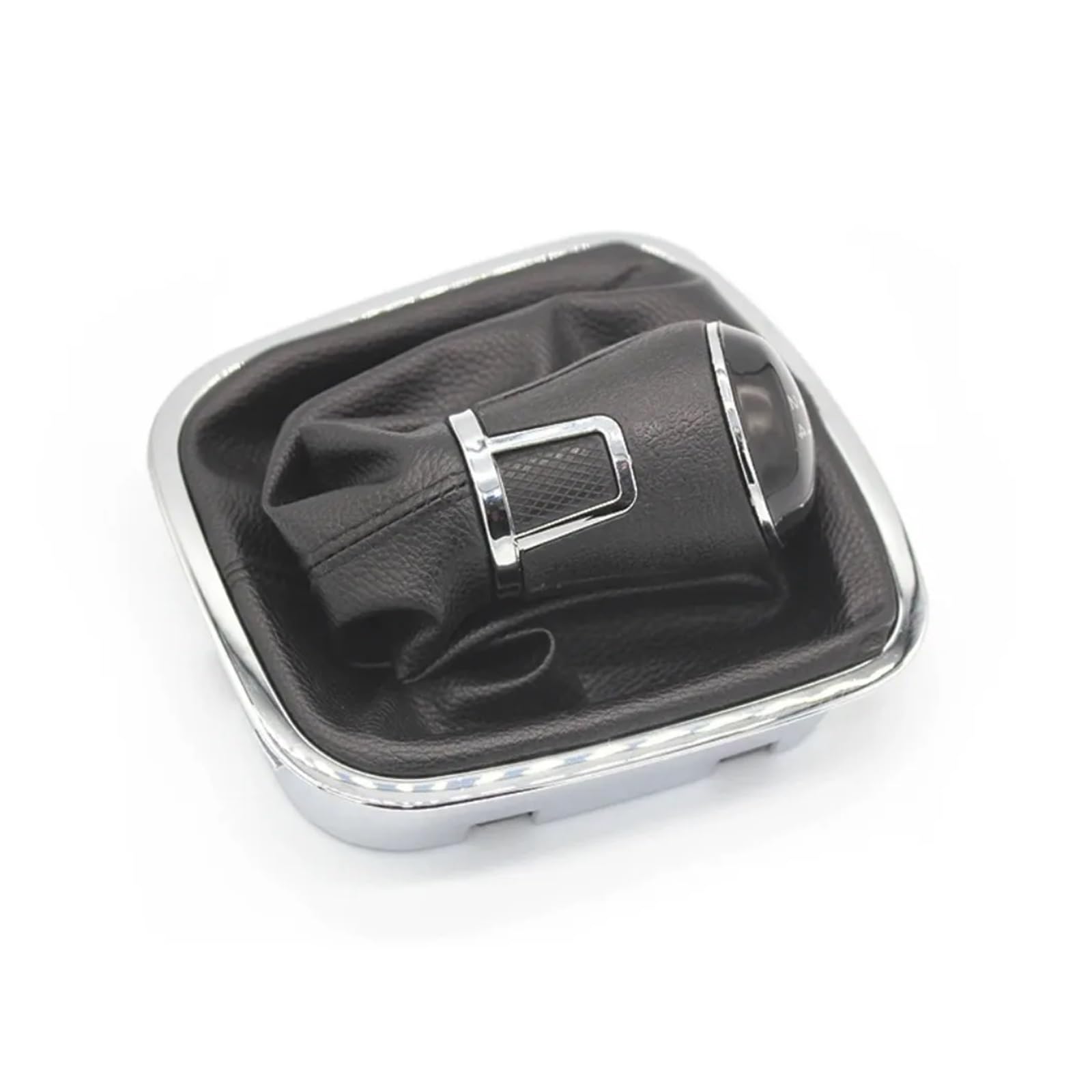 Jsyalmslw 6 Speed Plastic Performance Shift Lever Knob For Vw Polo 6C 2015-2018 Abs/Leather
