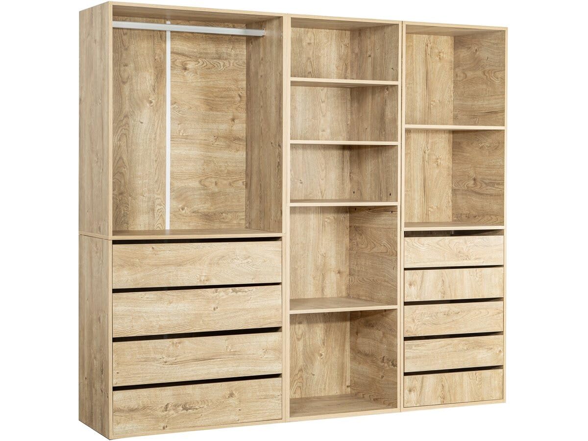 Kit de vestidor de ópera de 3 elementos beige Habitat et Jardin para armario empotrado
