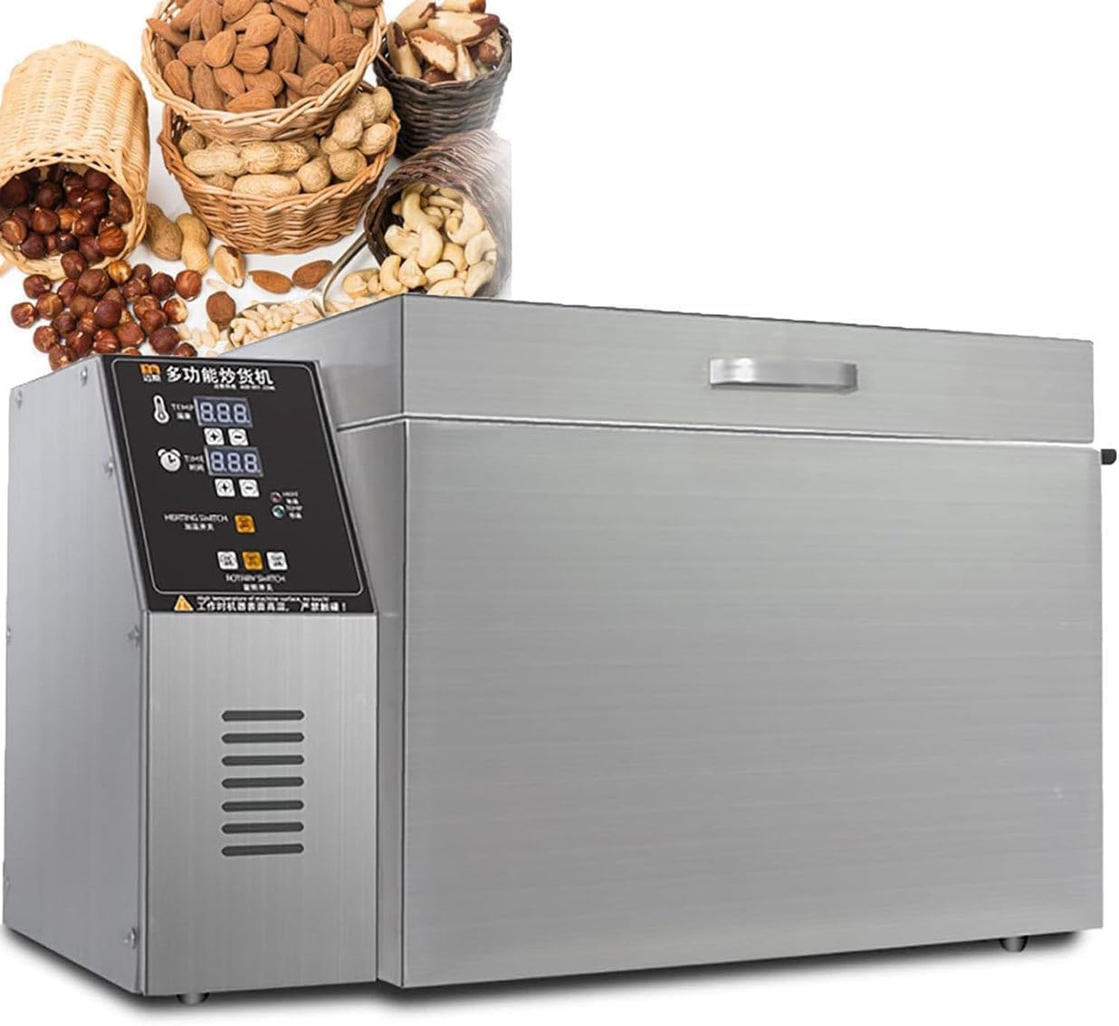 Tostatrice Per Caffè Commerciale, Tostatrice Elettrica Per Chicchi Di Caffè Da 2000 G/4000 G, Tostatrici Per Caffè A Temporizzazione Automatica Per Uso Domestico, Padella Antiaderente+(Size:4kg)