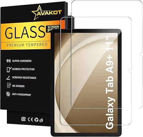 avakot Paquete de 2 protectores de pantalla para Samsung Galaxy Tab S6 Lite de vidrio templado de 10.4 pulgadas 20222020 Protector de pantalla