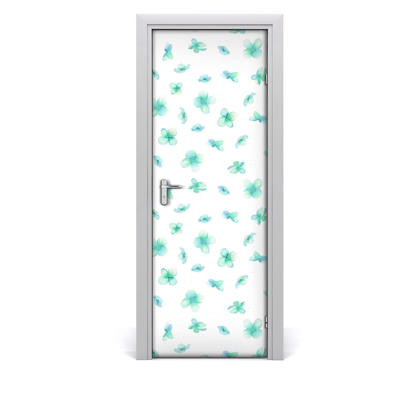 Autocollant de porte 70x200cm Coloray Turquoise myotis papier peint Magic-Stick