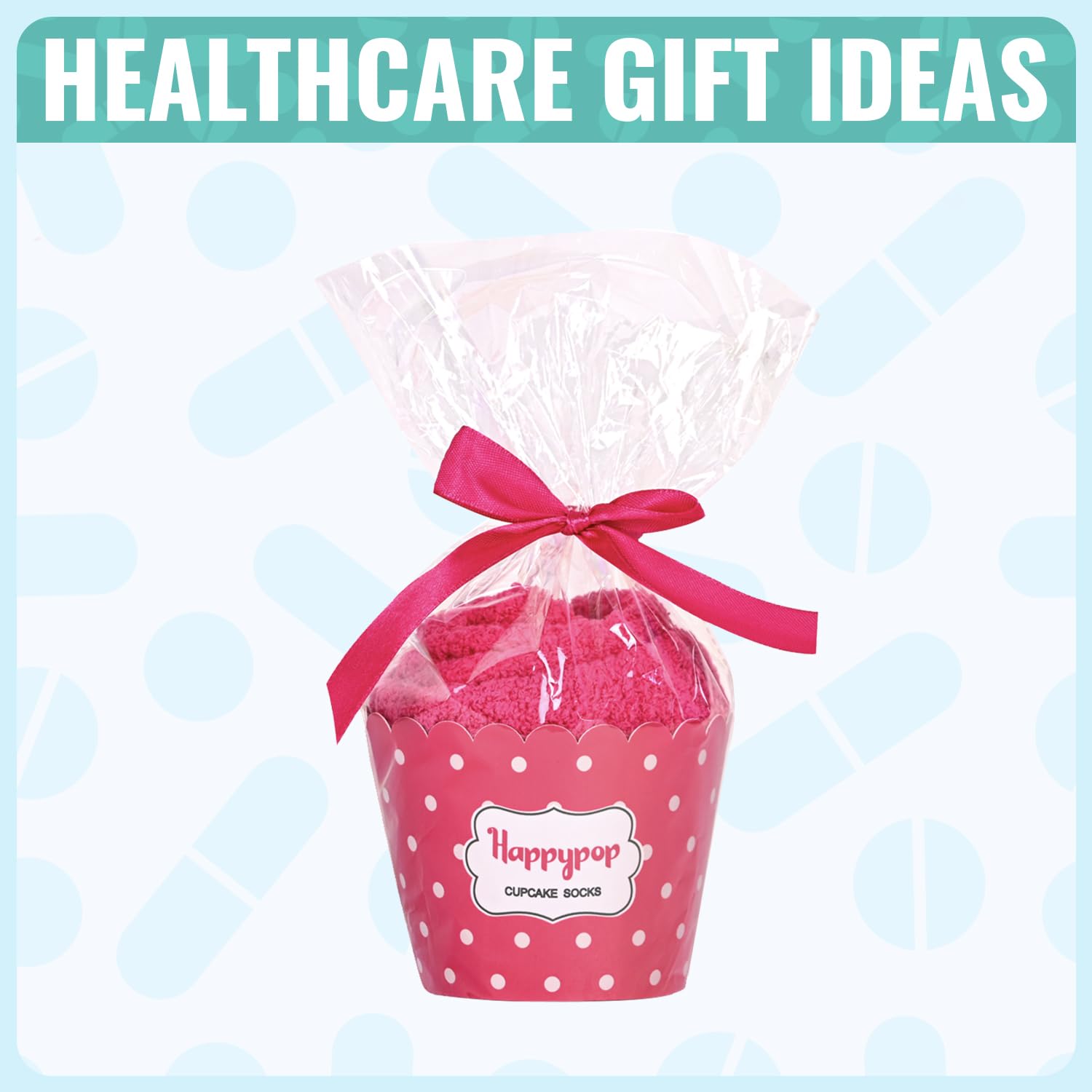 HAPPYPOP Nurse Vet Tech Gifts - Nurse Gifts for Women Female, Vet Tech Week Gift Socks