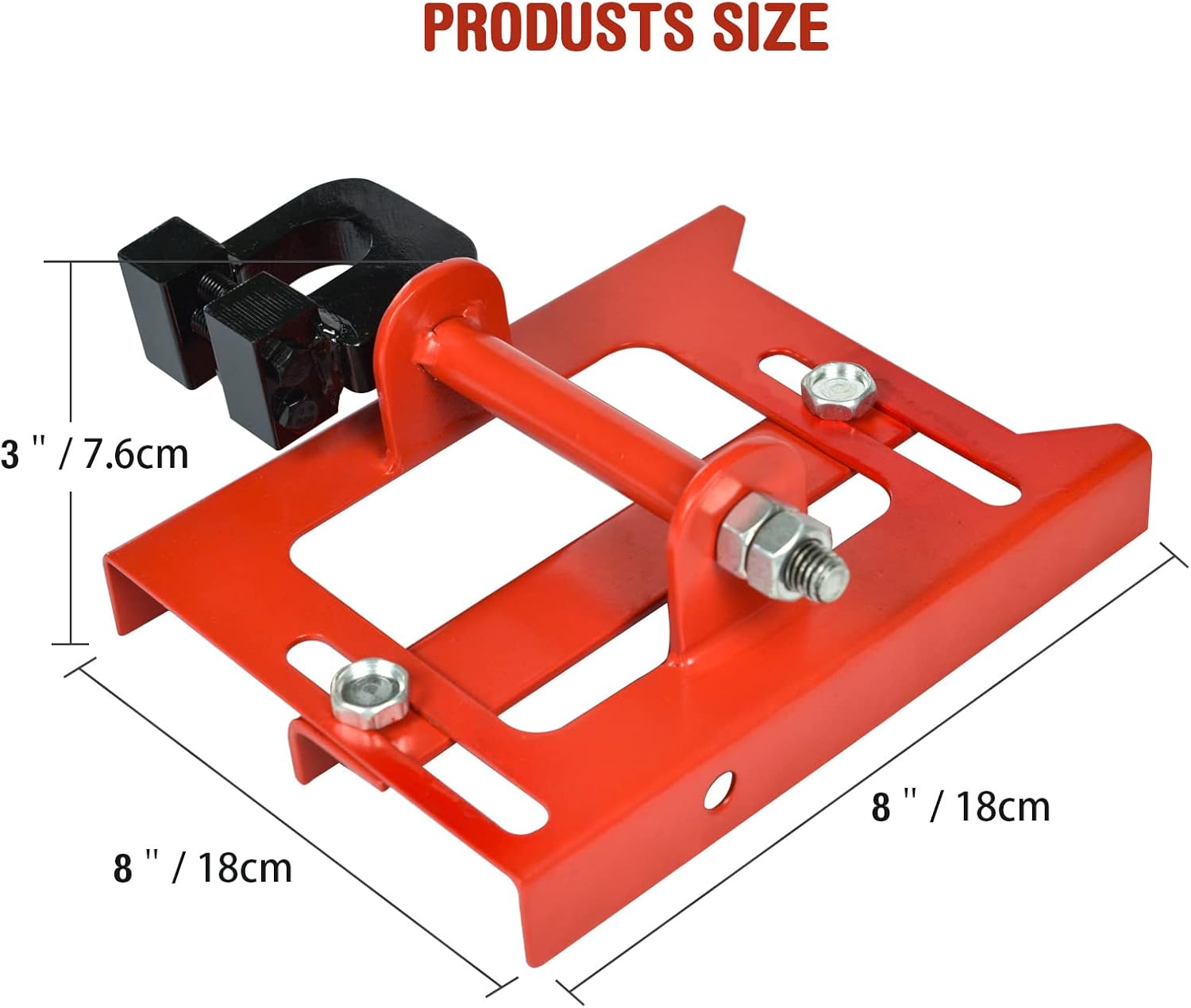 SurmountWay Chainsaw Mill Guide, Portable Vertical Lumber Cutting Guide, Timber Chainsaw Mill Attachment with Cutting Width 2"-6" for Lumber Sawmill Woodworkers and Builders (RED)