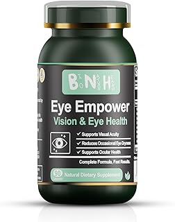 Eye Empower - Blue Light - Blurry Vision - Protection for Dry Irritated Itchy Eyes - Floaters - Fatigue - Ocular & Macular Support - Degeneration - Proven Nutrients - Retinal & Corneal - 90 Count