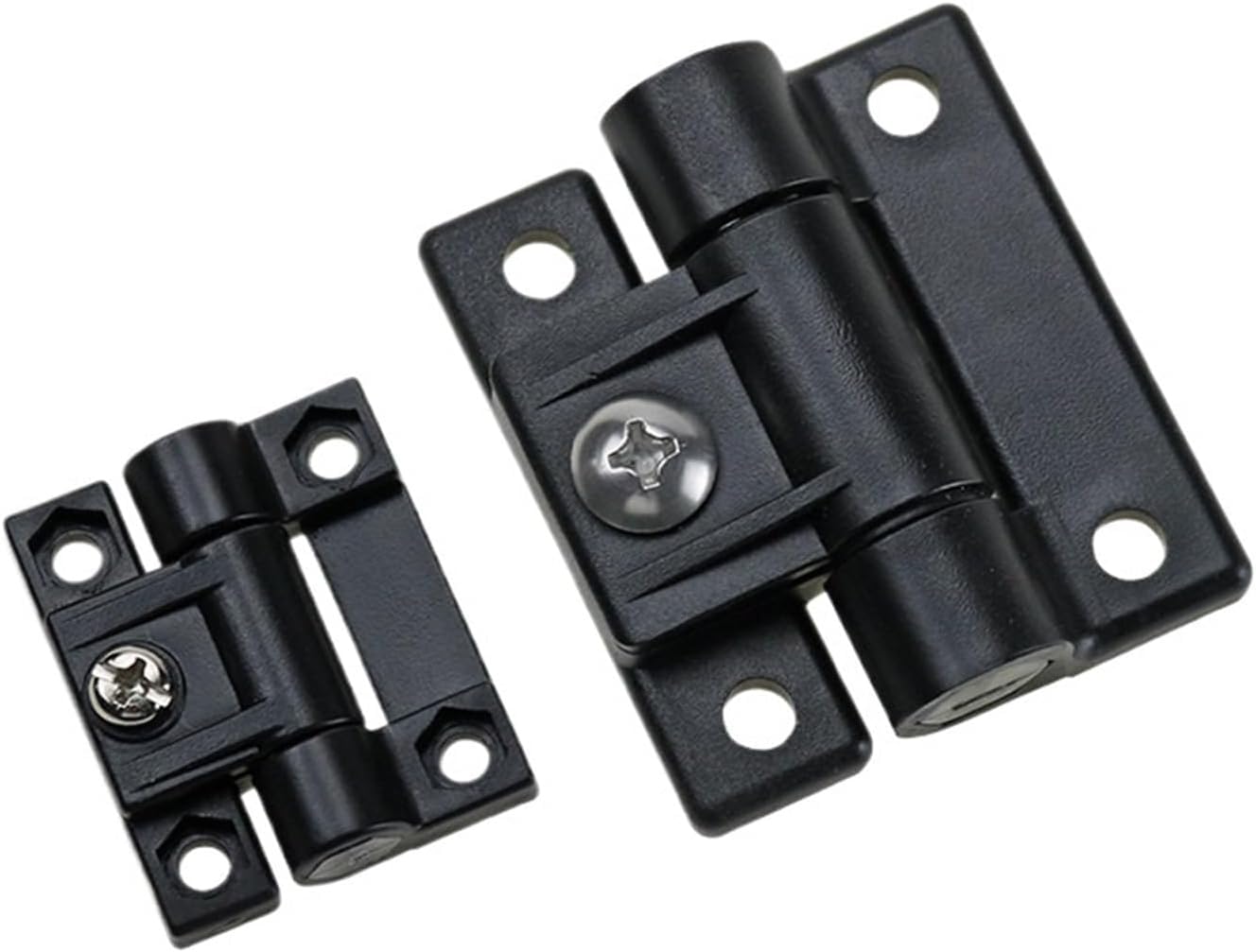 Small Adjustable Torque Hinge, Nylon Plastic Friction Hinge, Free Stop Position Control Damping Hinge, Flat Mount, 1 Piece(Large)
