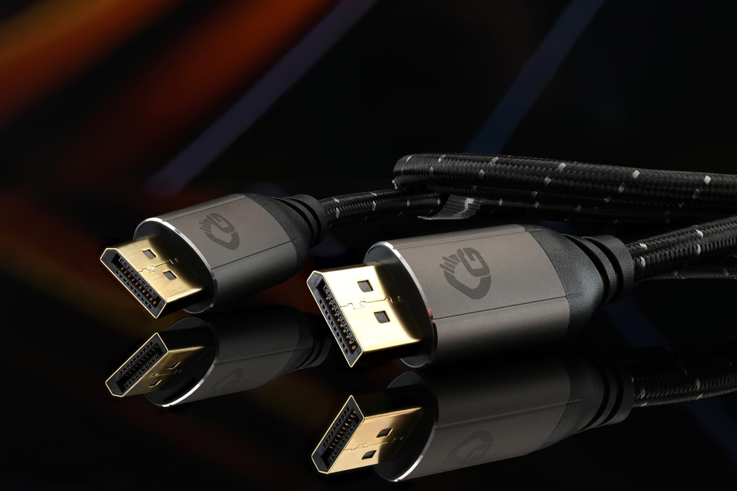 Câble DisplayPort 2.1 2,0 m - 80 Gbit/s UHBR20, 8K 240Hz, 4K 540Hz, HDR10, FreeSync, G-Sync, DSC, pour gamer, streamer et créateur haut de gamme