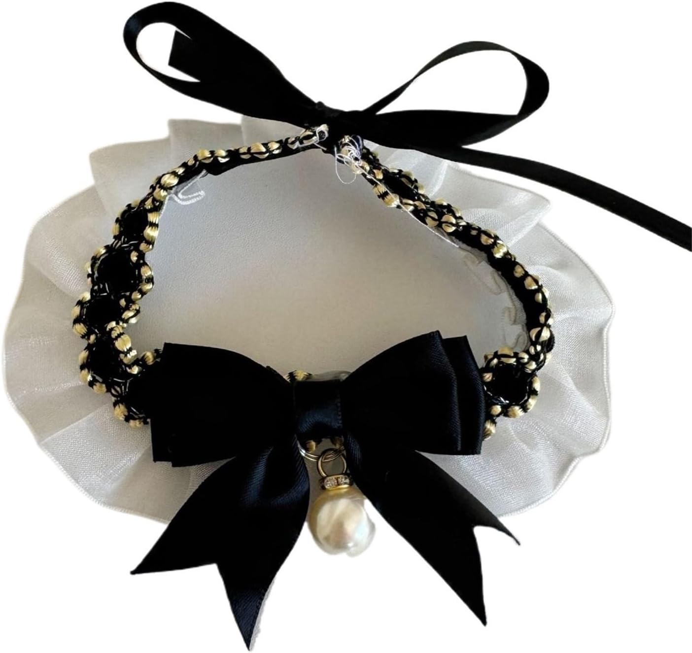 Cat Dog Collar Dog Collar Cute Lace Bow Pet Cat Adjustable Necklace Jewelry Sweet Neck Decorative Pets Accessories Supplies(Color5,Small)