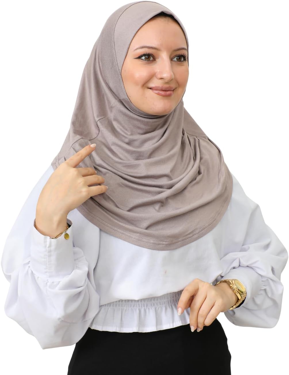 Prien Plain Ready To Wear Hijab for Women, Muslim Instant Turbans, Soft Jersey Scarf, Islamic Clothes, Long Hijabs, Abaya - Image 3