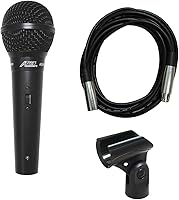 Vista 1 de Audio 2000s ADM1064BL Micrófono vocal dinámico con cable XLR a XLR de 16 pies