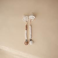 Vista 46 de mushie 100% Silicone Baby Pacifier Clip BPA Free Eva (Powder)