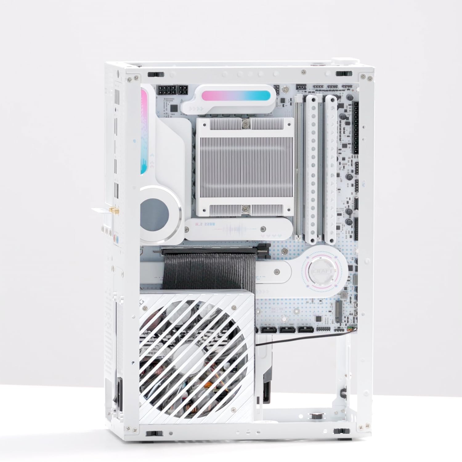 Amazon | SSUPD コンパクトPCケース Meshroom S PCI5 WT PCIe5.0