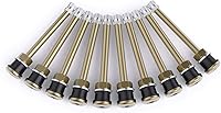 CKAuto TR572 Brass Clamp-In Valve Stems for Truck Tires - 3-3/4" Length, 0.625" Rim Holes, 10 Pack, 200 PSI Max