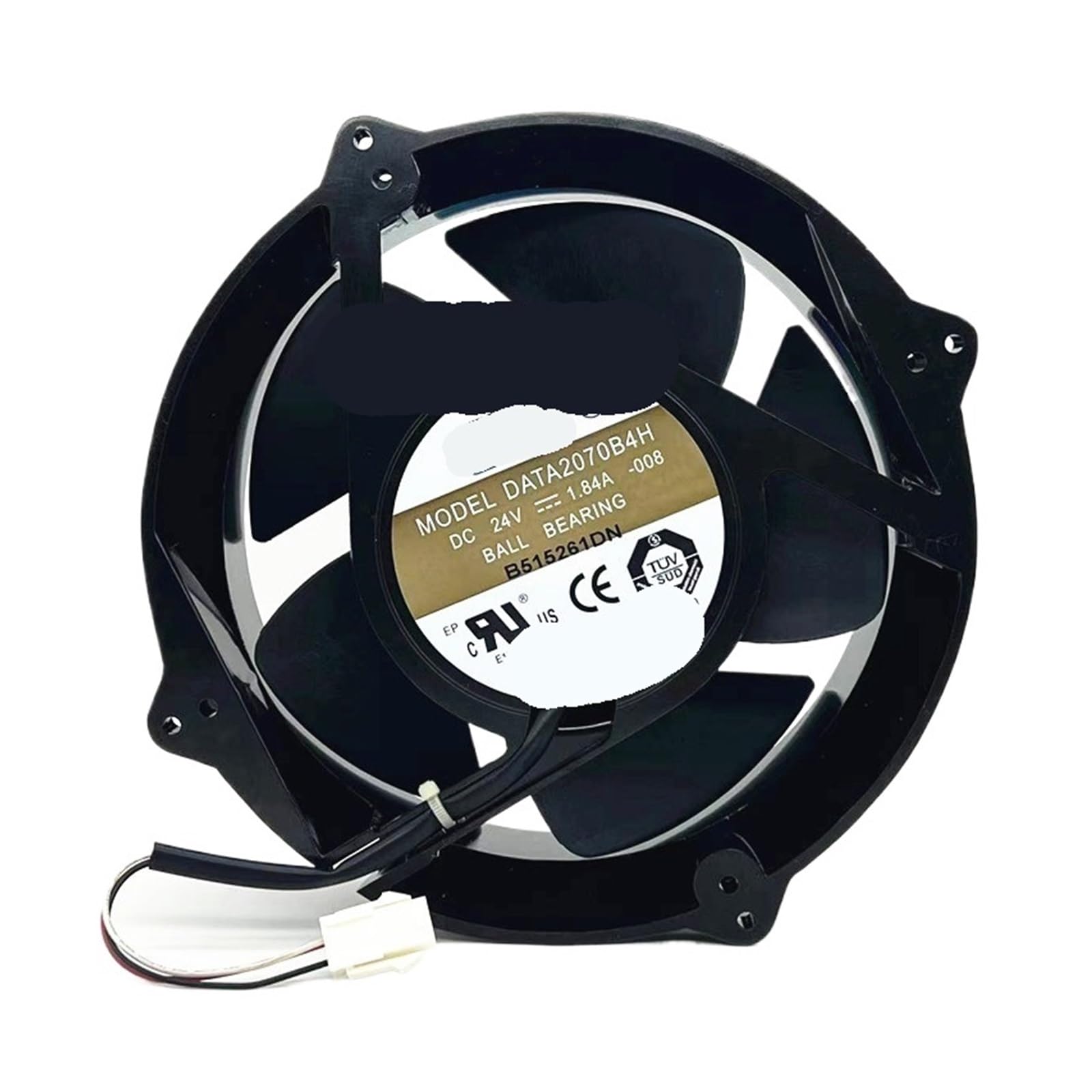 Ventilateur DATA2070B4H DC 24 V, la durabilité au format 200x200mm