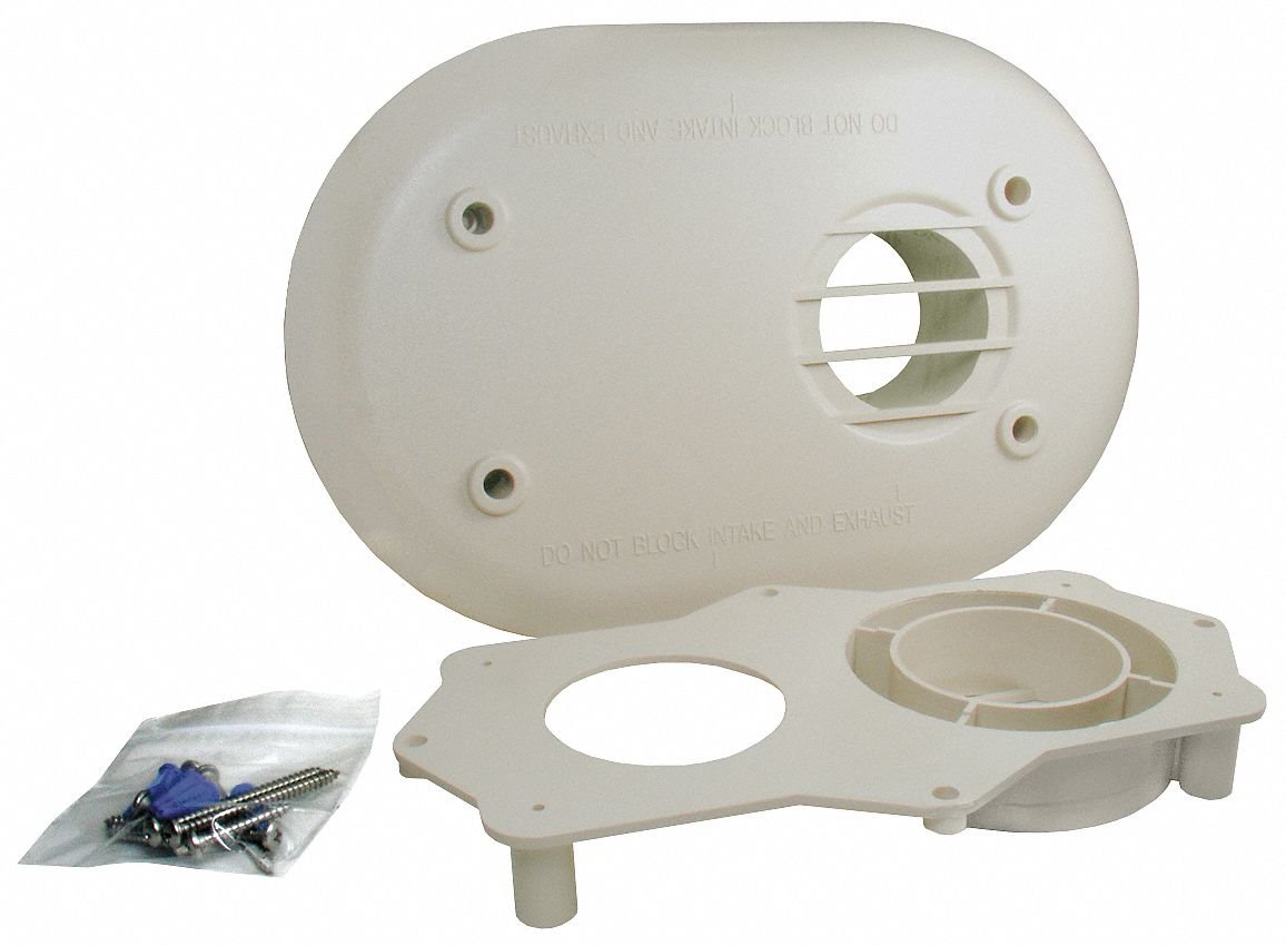 RHEEM Plastic Horizontal Vent Termination Kit 2", for Use with: Rheem Tankless Heaters