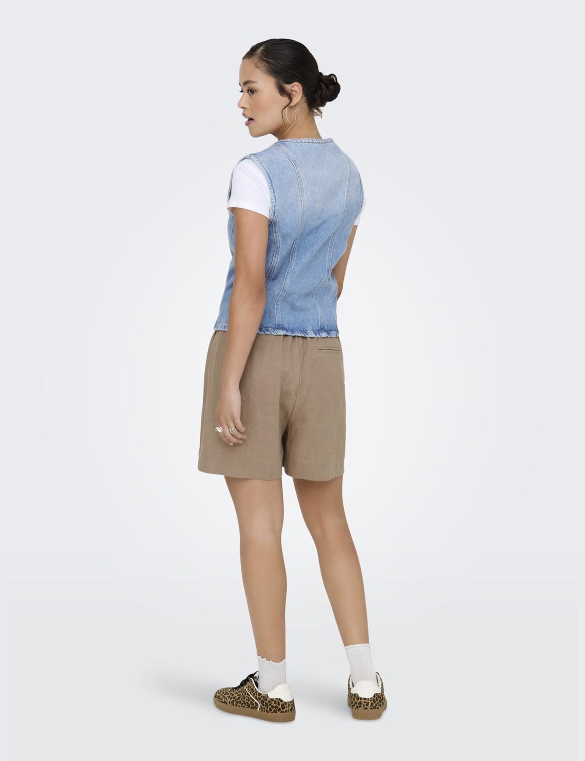 ONLY Damen Onlaya S/L Fitted DNM Vest Tai Noos