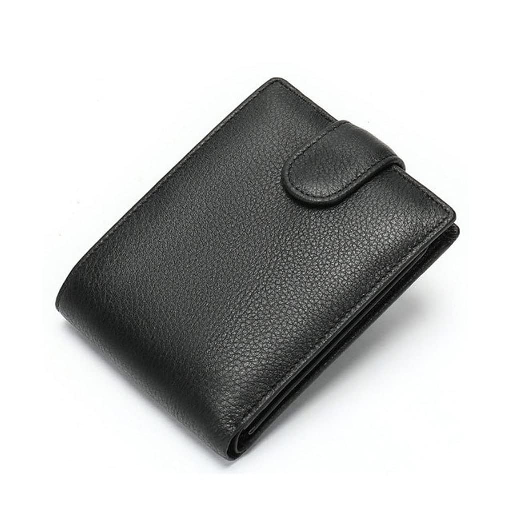 Wallet Mens Small Short Wallet Card Holder Large Capacity Mens Wallet Coin Purse Buckle Wallet Color A Size