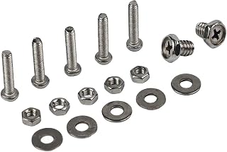 Stainless Steel Corner Bracket for Eufy for Solocam S340, Exterior Wall Mount for PTZ Security Cameras and Floodlights, Silver Finish (Screw Set)