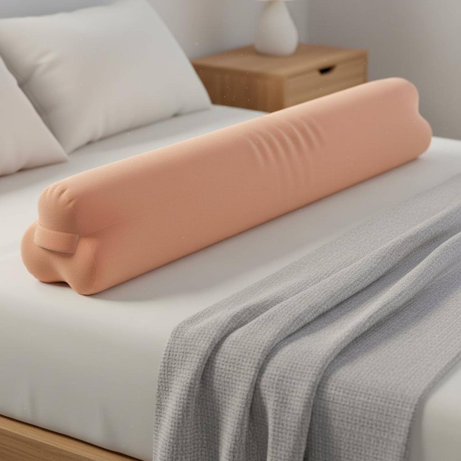 predolo Almohada para Dormir de Lado Extralarga Cojín de Embarazo Tacto Suave Almohada para Embarazo para Embarazadas, 1.5M, Size to 4