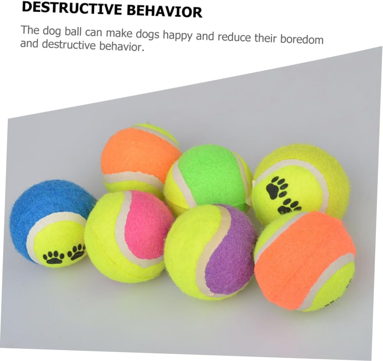16pcs Dog Tennis Balls Pet Training Balls Soft Plush Surface 7cm Diameter Interactive Fetch for Small Dogs Exercise and Enrichment Random Color