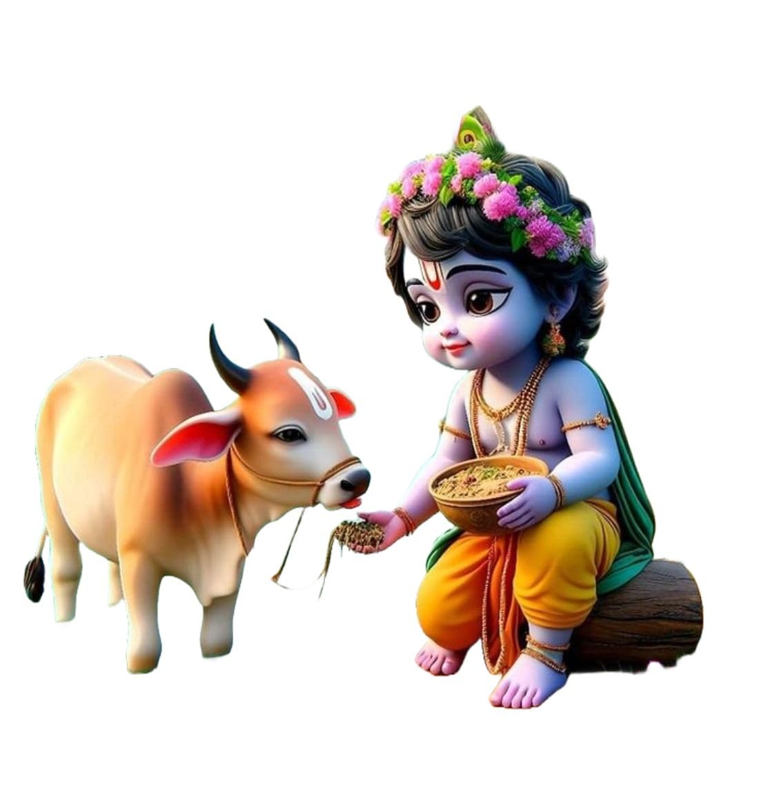 Luxe Decore Bal Gopal Vinyl Wall Sticker for Kids Room, Bedroom, Living Room, (Size -42 Cm X 40 Cm) (B0D7MR71QG) Amazon Price History, Amazon Price Tracker