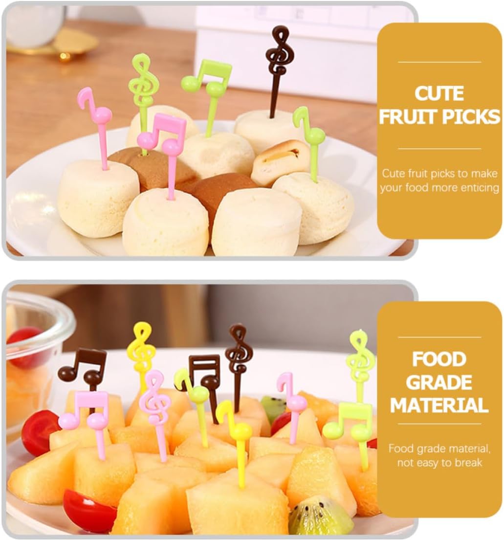 32pcs Delicate Fruit Forks Plastic Serving Picks
