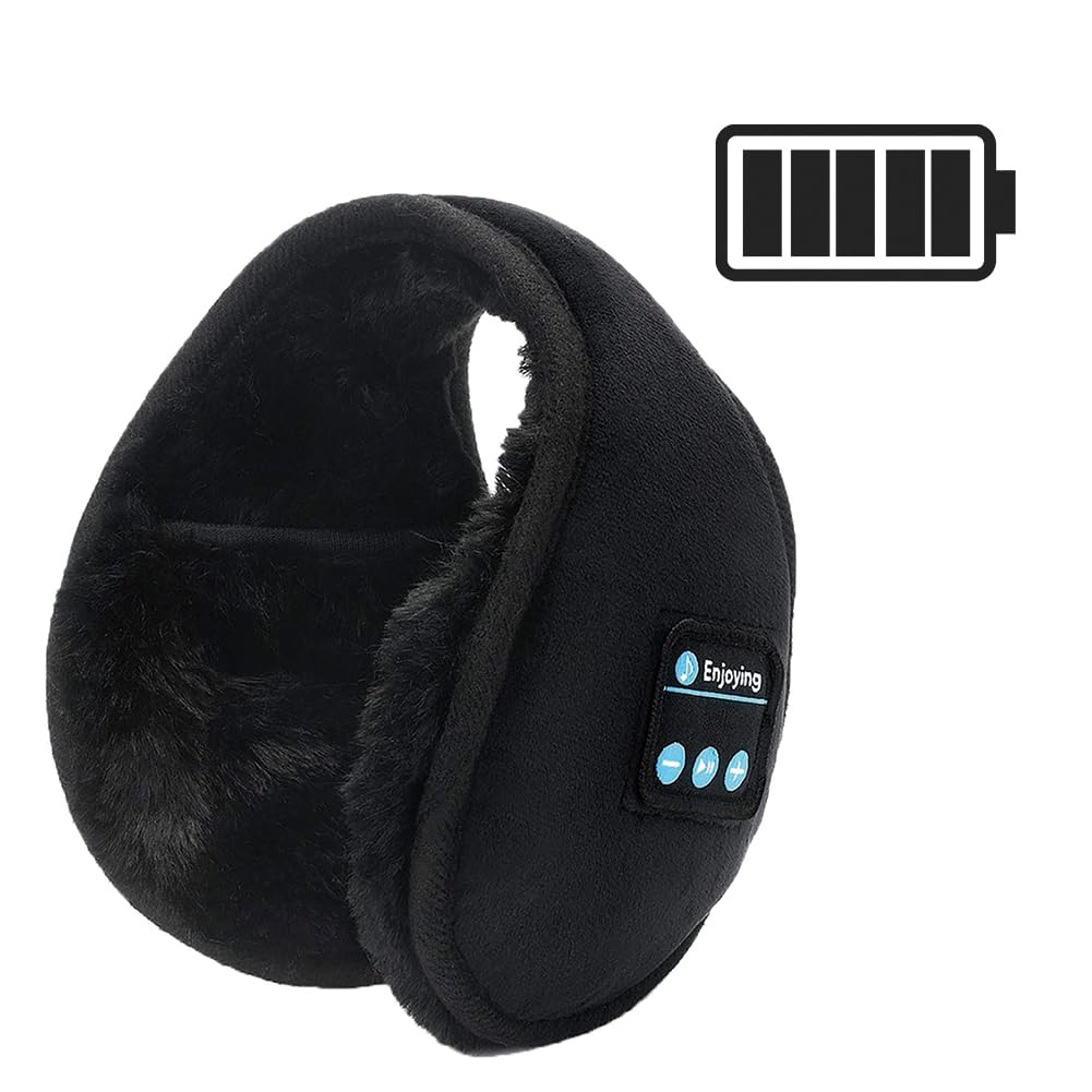 Tiiyee Calentadores De Oídos Bluetooth, Piel Suave Música De Invierno Orejeras Orejeras Inalámbricas Auriculares Auriculares Recargables Amigables Calentador De Oídos Para Deportes