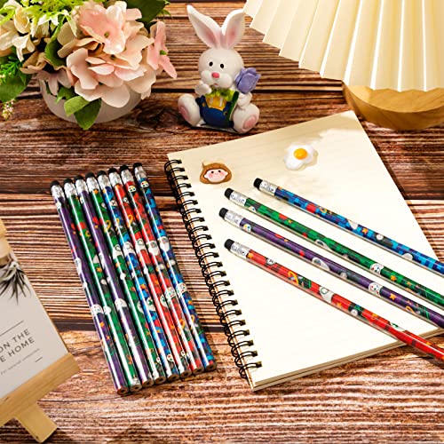 Blulu 36 Pcs Rainbow Pencils Bulk Birthday Party Favors Wooden Pencils with Erasers Graduation Gifts for Girls Boys Classroom School Office Home(Video Game) - Image 4