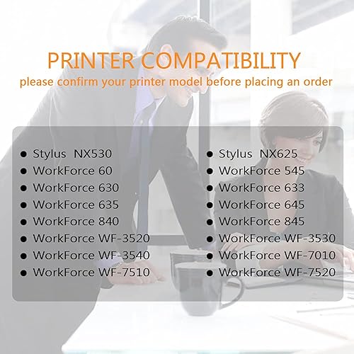 Miniatura 9 de Run Star Paquete de 2 cartuchos de tinta 127 magenta remanufacturados de repuesto para Epson 127 T127 uso para Epson Workforce 60 530 625 545 645