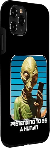 Miniatura 3 de iPhone 11 Pro Alien Pretending To Be A Human Halloween Women, Men, Kids Case