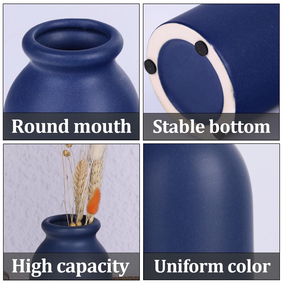 Regalo Elegante Per Casa Vaso In Ceramica Nero Per Erba Della Pampa - Decorazione Moderna Per Casa, Ufficio O Regalo Vaso Fatto A Mano Regalo Elegante Per Casa Vaso In Ceramica Nero Per Erba Della Pampa - Decorazione Moderna Per Casa, Ufficio O Regalo Vaso Fatto A Mano