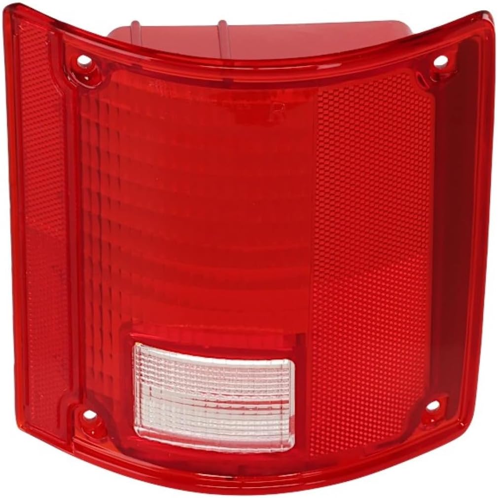 CarLights360 For 1973-1991 Chevy Blazer Tail Light Lens Only Driver Side Red/Clear Lens Plastic Lens GM2808111 | 5965775
