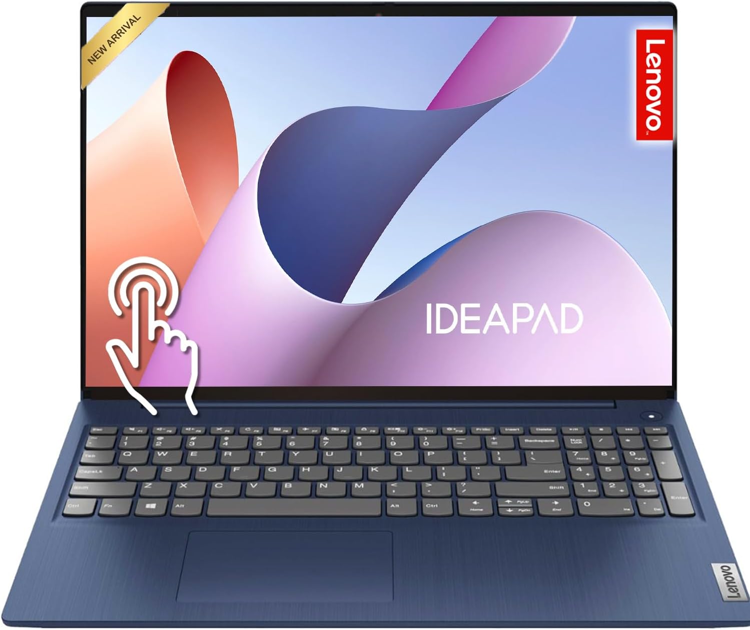 Lenovo 15.6" Touchscreen Laptop, 13th Gen Intel Core i5 (10 Cores), 16GB RAM, 1TB Storage (512GB External), FHD IPS Touch, USB-C, SD Card Reader, Win 11, w/WOWPC Bundle, No Mouse