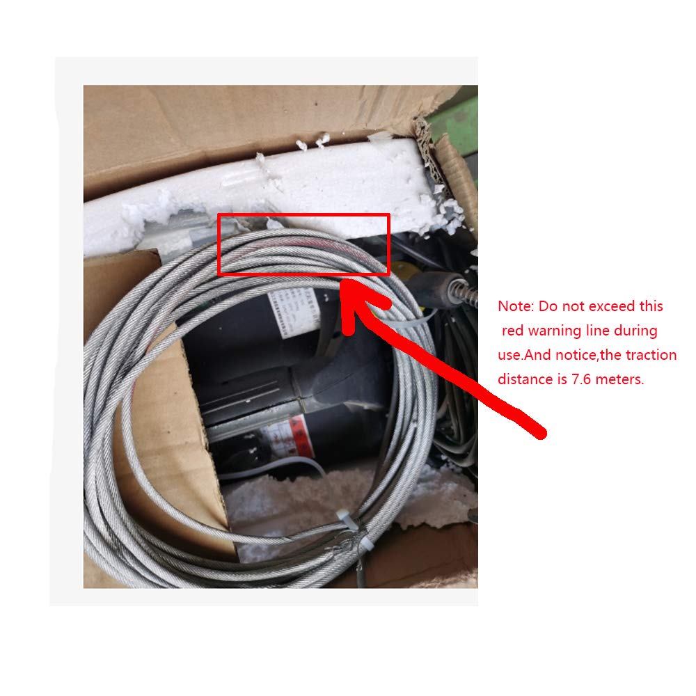 Kacsoo 500Kg Electric Hoist Lift 60M Wireless Remote Control Electric