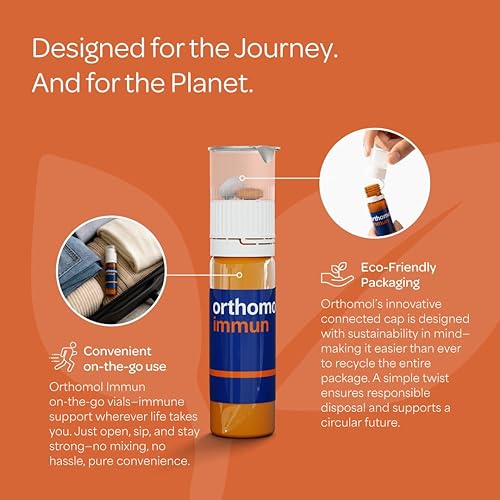 Vista 40 de Orthomol Polvo inmunológico, suplemento de apoyo inmunológico, suministro de 30 días, vitaminas A, B, C, D, E, zinc, yodo Polvo 30d