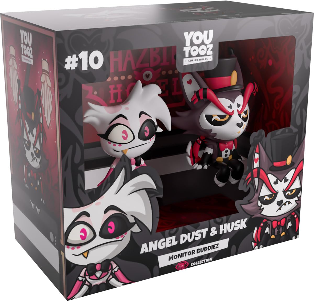 Hazbin Hotel Vinyl Figures Angel Dust & Husk Monitor Buddiez